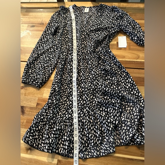 Abound Black & Cream Print Dress | Size XXS| NWT - Picture 6 of 8